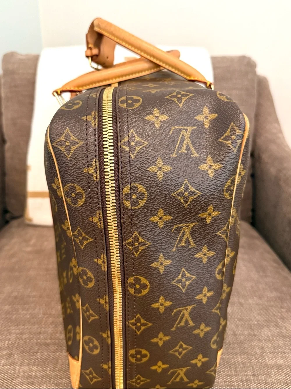 Authentic Louis Vuitton Sirius 45 travel bag M41408 brown monogram LV unisex